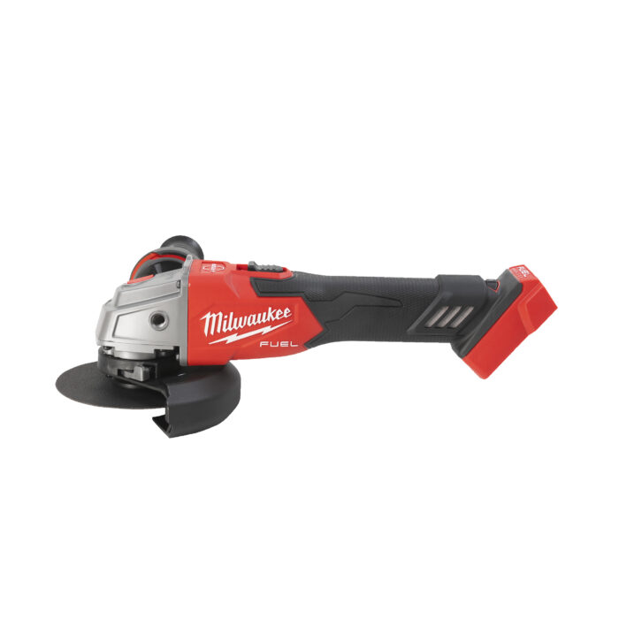 milwaukee smerigliatrice angolare 125 mm a velocità variabile con interruttore a slitta e freno m18 fuel™ milwaukee smerigliatrice angolare 125 mm a velocità variabile con interruttore a slitta e freno m18 fuel™