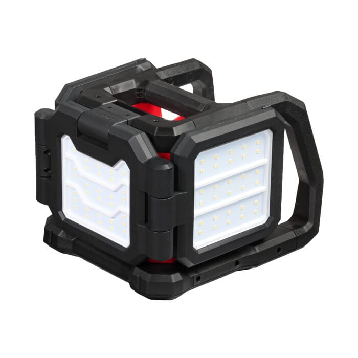 milwaukee faro led da cantiere m18™ con 3 teste multidirezionali batteria/corrente