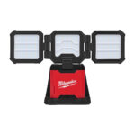 milwaukee faro led da cantiere m18™ con 3 teste multidirezionali batteria/corrente