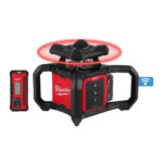 Milwaukee m18™ 600 m horizontal beam red rotating laser level with one-key™