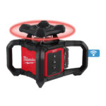 Milwaukee m18™ 600 m horizontal beam red rotating laser level with one-key™