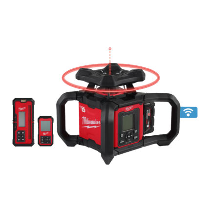 milwaukee livella laser rotante m18™ 1200 m raggio orizzontale e verticale rosso doppia pendenza automatica con one key™