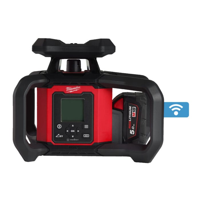 milwaukee livella laser rotante m18™ 1200 m raggio orizzontale e verticale rosso doppia pendenza automatica con one key™