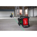 milwaukee m18™ 300 m rotating laser level green horizontal and vertical beam with one key™