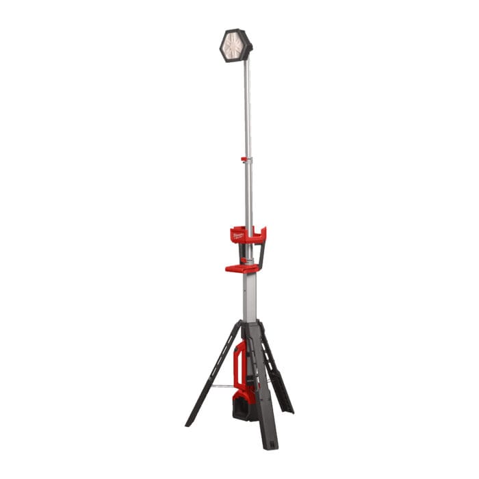 milwaukee torre faro led multidirezionale con treppiede m18™ 2.800 lumen