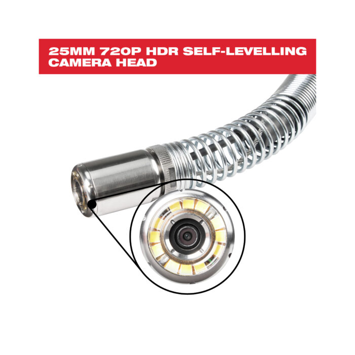 Milwaukee M18™ Videosonden-Inspektionssystem 30 m, 25-mm-HDR-Kamera