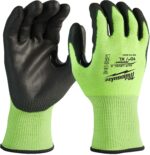 Milwaukee high visibility polyurethane coated gloves cat. cut c 12 pcs