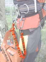 tree runner imbracatura per motosega con dispositivo di sicurezza contro il sovraccarico