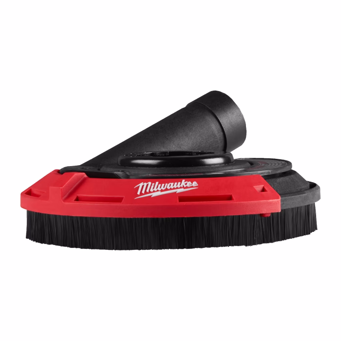 milwaukee connessione completamente senza utensili alle smerigliatrici m18™ da 115 e 125 mm (eccetto modelli con testa piatta e modelli di sicurezza a doppio interruttore), serie ag(v) 12 e agv 15. funzione anteriore scorrevole senza utensili per consentire l’accesso agli angoli e la lavorazione a filo dei bordi. la cuffia è compatibile con gli aspiratori milwaukee® di classe m grazie all’esclusivo adattatore con sistema “click” fornito con l’aspirapolvere