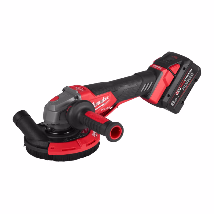 milwaukee connessione completamente senza utensili alle smerigliatrici m18™ da 115 e 125 mm (eccetto modelli con testa piatta e modelli di sicurezza a doppio interruttore), serie ag(v) 12 e agv 15. funzione anteriore scorrevole senza utensili per consentire l’accesso agli angoli e la lavorazione a filo dei bordi. la cuffia è compatibile con gli aspiratori milwaukee® di classe m grazie all’esclusivo adattatore con sistema “click” fornito con l’aspirapolvere