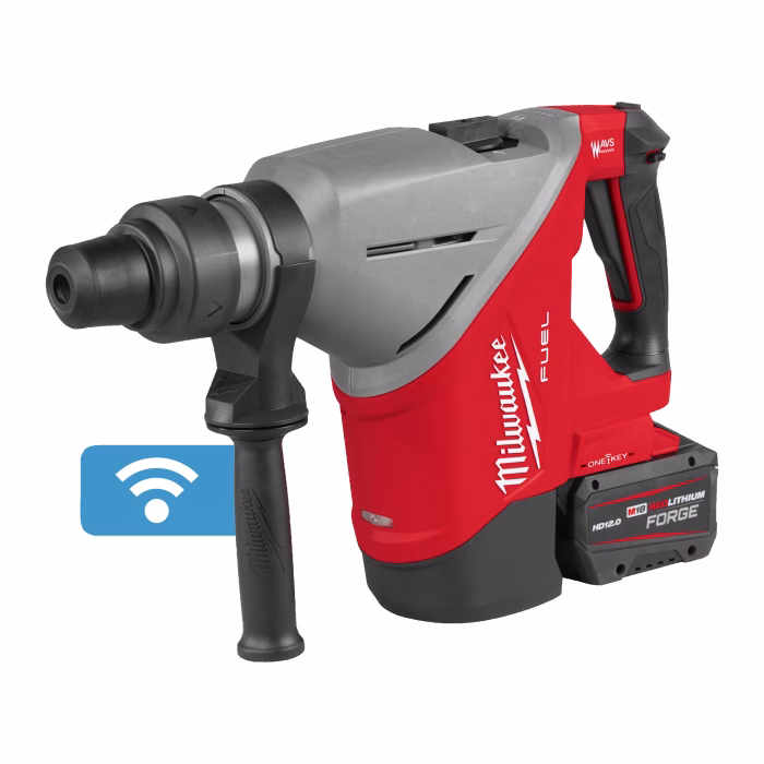 milwaukee martello demo perforatore sds max m18 fuel™ classe 7 kg 45 mm con one key™