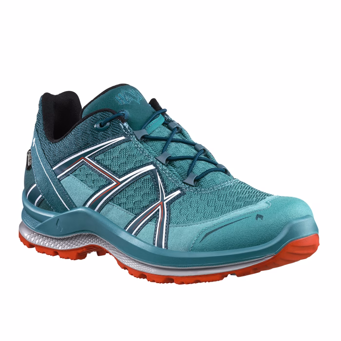 haix black eagle adventure 2.2 gtx ws low teal silver uk 3.0 / eu 35