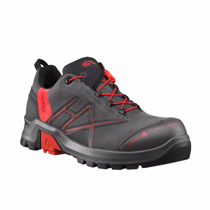 haix connexis safety+ gtx low grey red uk 6.0 / eu 39