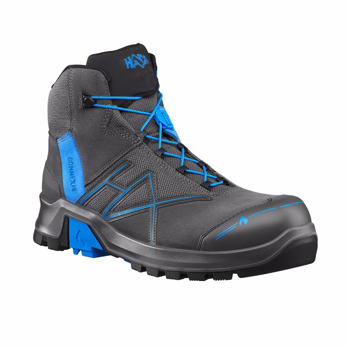 haix connexis safety+ gtx mid grey blue uk 6.0 / eu 39