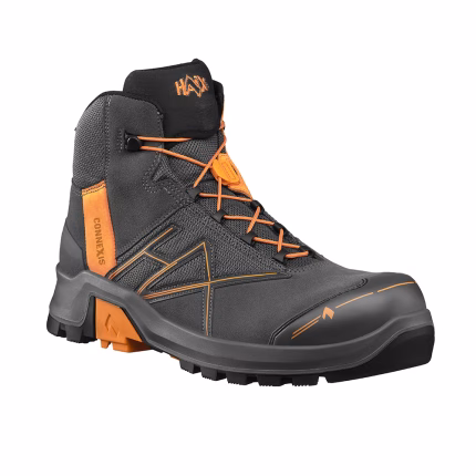 haix connexis safety+ gtx mid grey orange uk 6.0 / eu 39