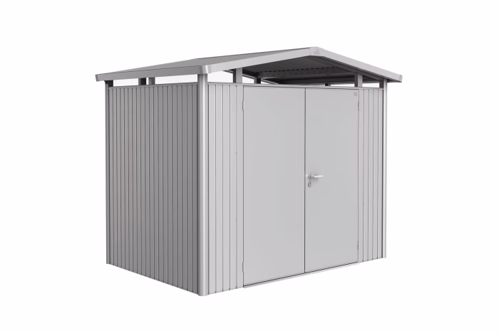 casetta panorama mis. p2 argento met. con porta a due battenti