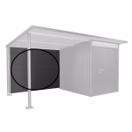 parete posteriore misura l per tetto laterale per capannone avantgarde grigio scuro metallizzato