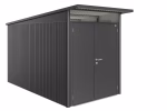 casetta avantgarde mis. a4 grigio scuro metallizzato con porta a due battenti stretta