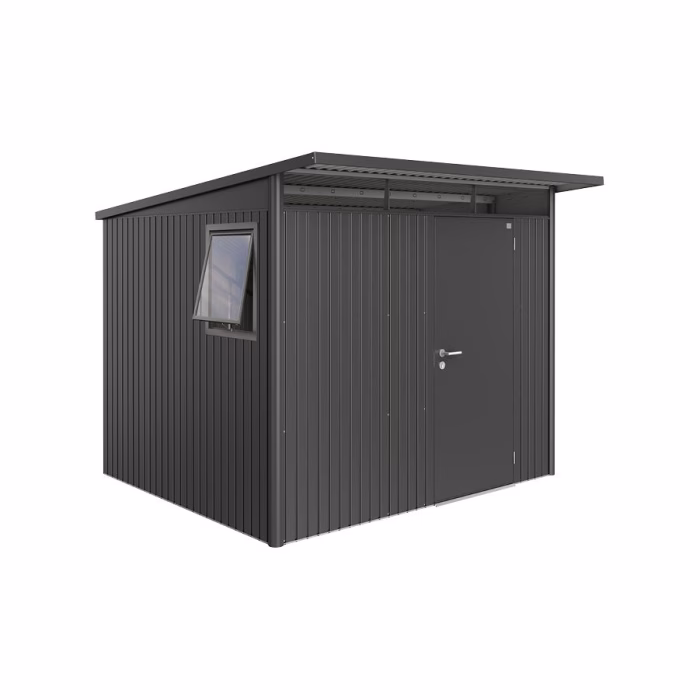 casetta per attrezzi avantgarde mis. a6 we grigio scuro met. con porta singola