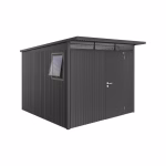 casetta per attrezzi avantgarde mis. a7 we grigio scuro met. con porta singola