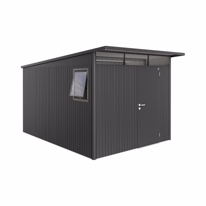 casetta per attrezzi avantgarde mis. a8 we grigio scuro met.con porta singola