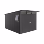 casetta per attrezzi avantgarde mis. a8 we grigio scuro met. con porta doppia