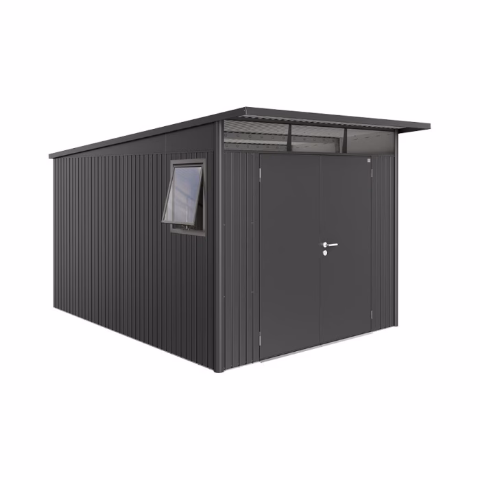 casetta per attrezzi avantgarde mis. a8 we grigio scuro met. con porta doppia