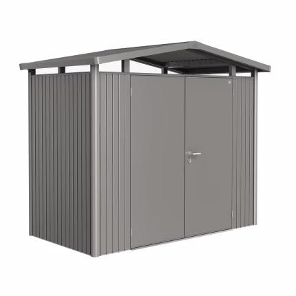 casetta panorama mis. p1 grigio quarzo met. con porta a due battenti