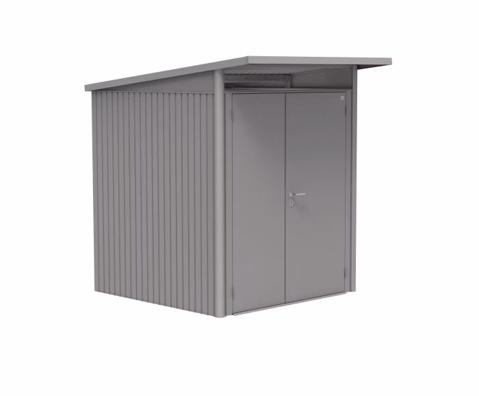 casetta avantgarde mis. a1 grigio quarzo metallizzato con porta a due battenti stretta
