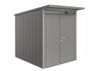 casetta avantgarde mis. a2 grigio quarzo metallizzato con porta a due battenti stretta