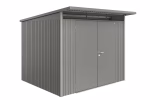 casetta avantgarde mis. a6 grigio quarzo metallizzato con porta a due battenti