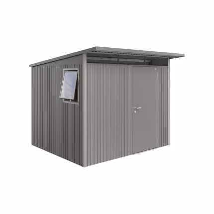 casetta per attrezzi avantgarde mis. a6 we grigio quarzo met. con porta singola