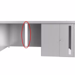elemento vetro acrilico per tetto laterale per casetta neo argento metallizzato