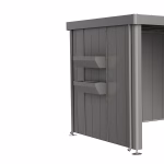 floraboard per casetta neo tetto laterale grigio quarzo metallizzato