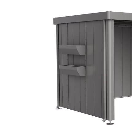 floraboard per casetta neo tetto laterale grigio quarzo metallizzato