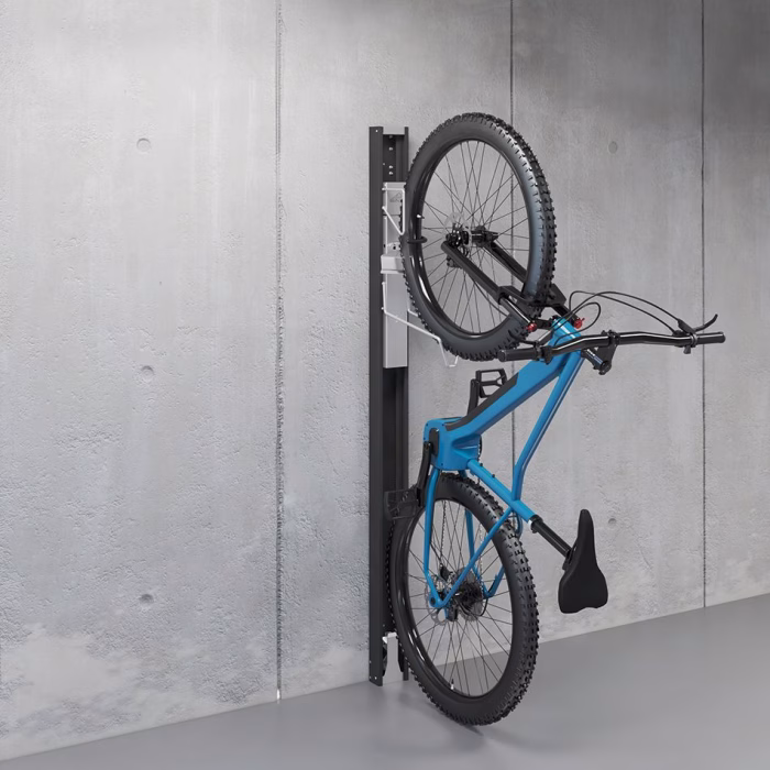 bikelift montaggio a parete girevole grigio scuro met