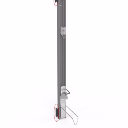 set di montaggio bikelift per casetta grigio scuro metallico