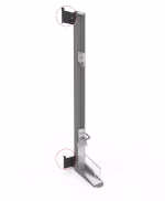 set di montaggio bikelift per casetta neo grigio scuro metallico