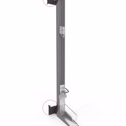 set di montaggio bikelift per casetta neo grigio scuro metallico