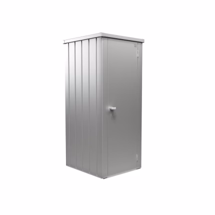 armadio da balcone julia taglia l high argento metallizzato