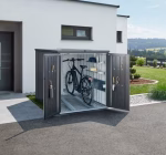 minigarage taglia l grigio scuro metallizzato