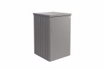 copri bidone della spazzatura alex variante 2 corpo grigio quarzo metallizzato, porta grigio quarzo metallizzato