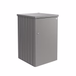 copri bidone della spazzatura alex variante 2 corpo grigio quarzo metallizzato, porta grigio quarzo metallizzato