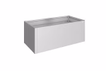 aiuola rialzata mis. 2x1 argento met.