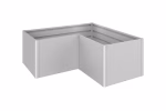 aiuola rialzata mis. l2x1 argento met.