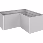 aiuola rialzata mis. l2x1 argento met.
