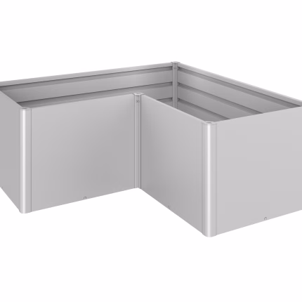 aiuola rialzata mis. l2x1 argento met.