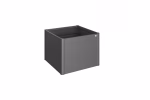 aiuola rialzata mis. 1x1 grigio scuro metallizzato