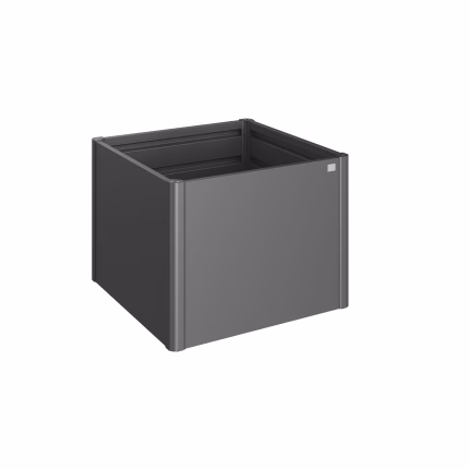 aiuola rialzata mis. 1x1 grigio scuro metallizzato