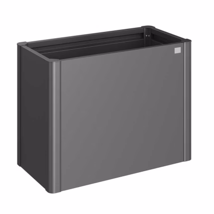 aiuola rialzata mis. 1x0,5 grigio scuro metallizzato